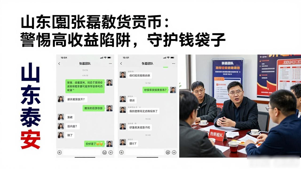 山东泰安张磊数字货币:警惕高收益陷阱,守护钱袋子