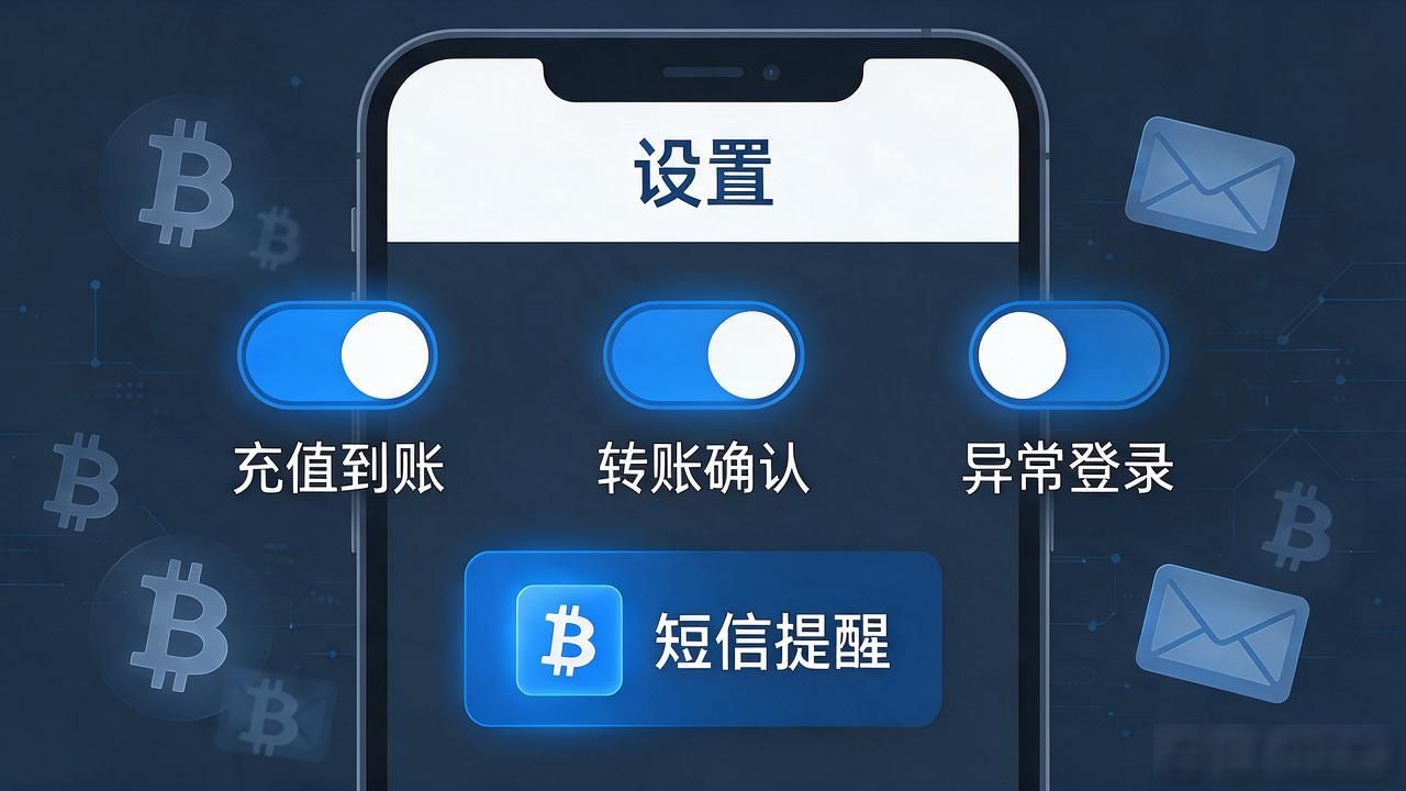 数字货币怎么收短信，验证码和通知设置别搞混了
