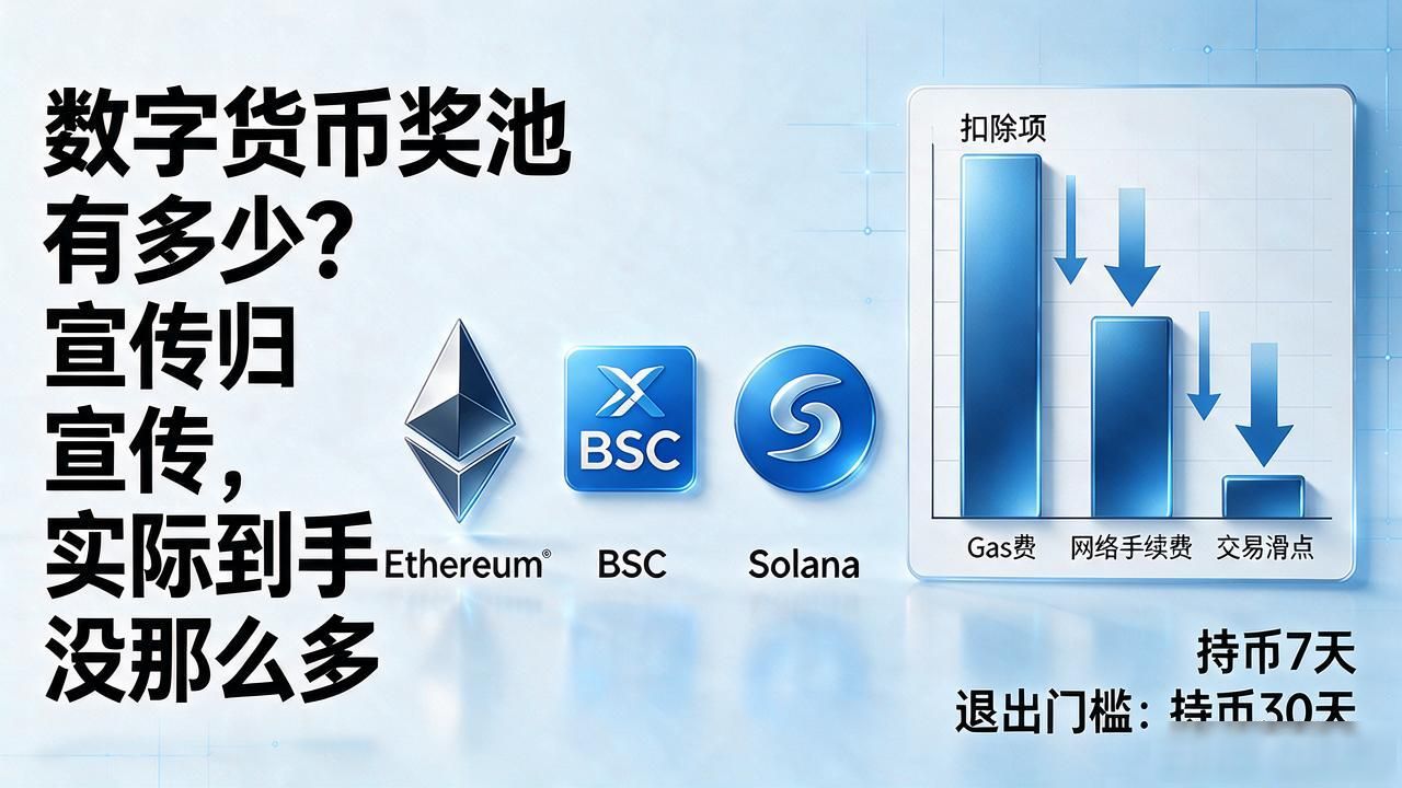 数字货币奖池有多少？宣传归宣传，实际到手没那么多