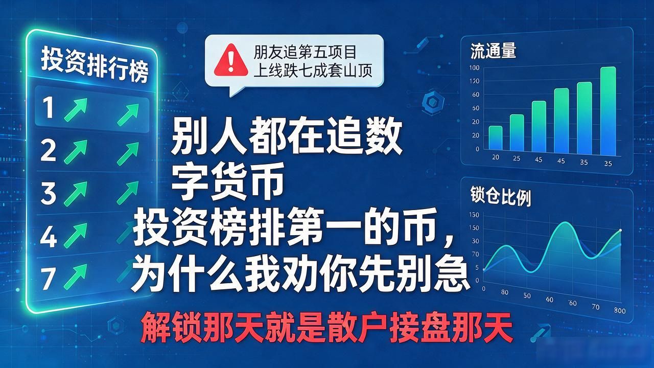 别人都在追数字货币投资榜排第一的币，为什么我劝你先别急