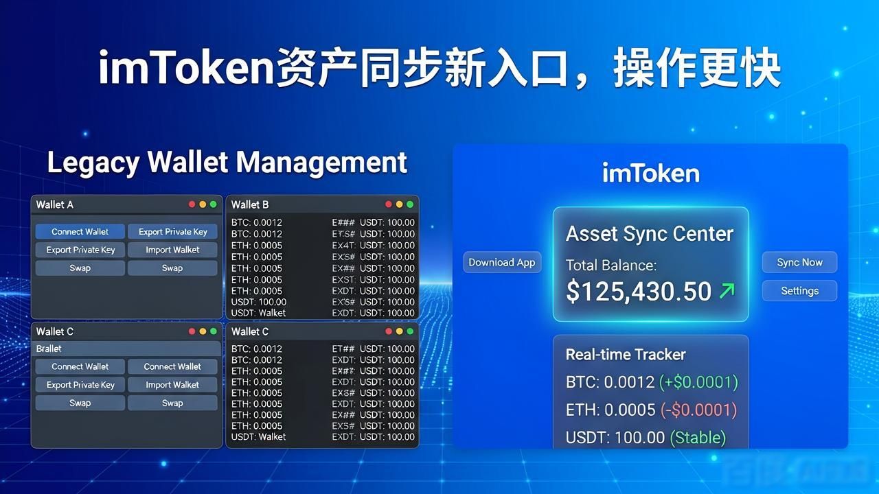 imToken资产同步新入口，下载中心这样操作更快