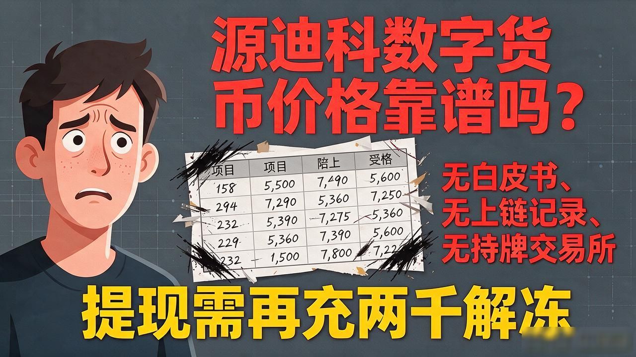 源迪科数字货币价格靠谱吗？搜了半天不如看完这篇说透