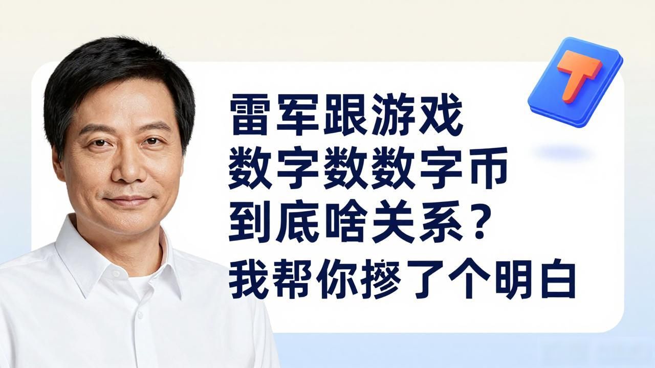 雷军跟游戏数字货币到底啥关系？我帮你捋了个明白