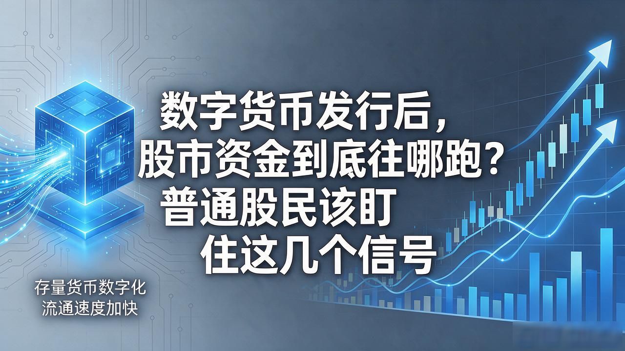 数字货币发行后,股市资金到底往哪跑?普通股民该盯住这几个信号