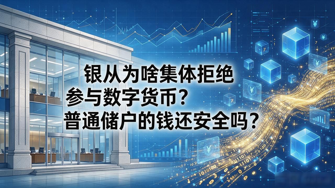 银行为啥集体拒绝参与数字货币？普通储户的钱还安全吗