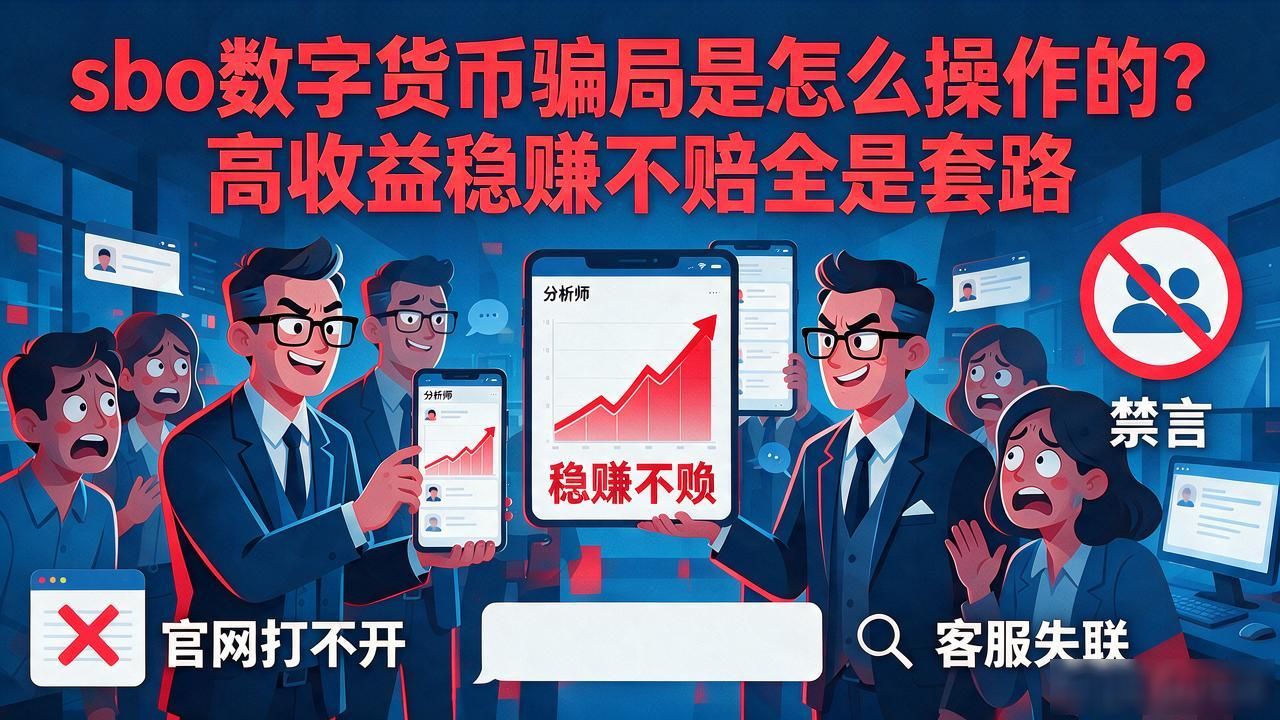 sbo数字货币骗局是怎么操作的？高收益稳赚不赔全是套路