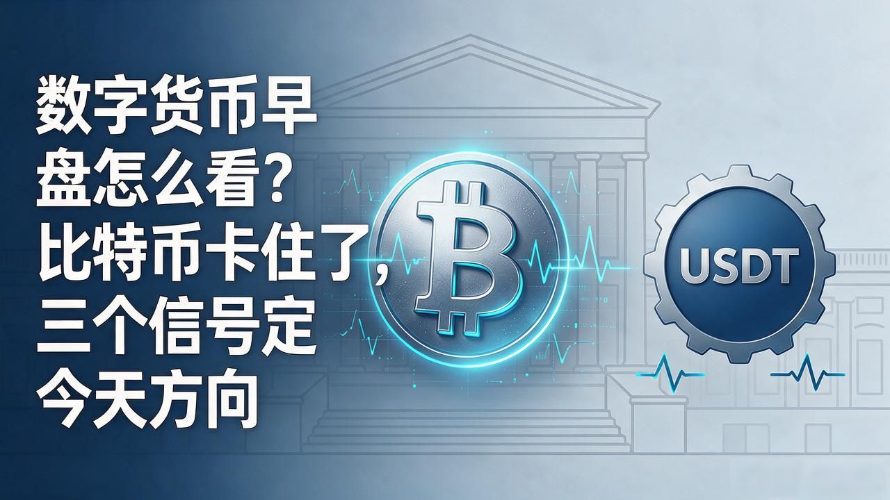 数字货币早盘怎么看？比特币卡住了，三个信号定今天方向