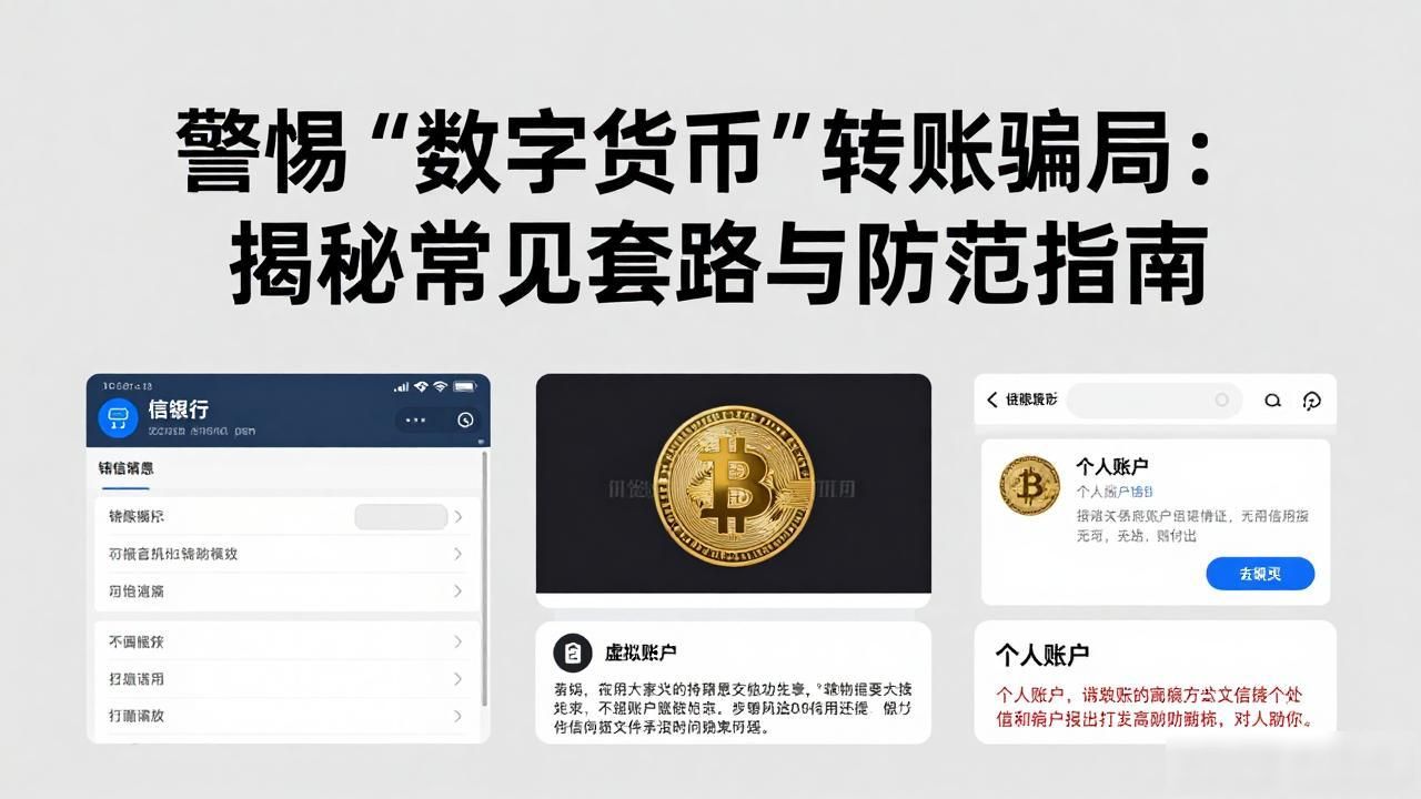 警惕“数字货币”转账骗局：揭秘常见套路与防范指南
