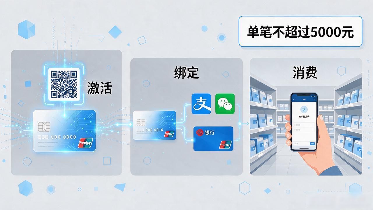数字货币预付卡怎么用最省事？激活、绑定、消费一次讲清