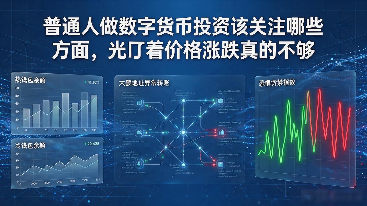 普通人做数字货币投资该关注哪些方面，光盯着价格涨跌真的不够