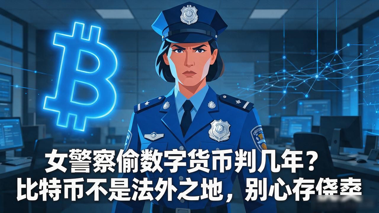 女警察偷数字货币判几年？比特币不是法外之地，别心存侥幸