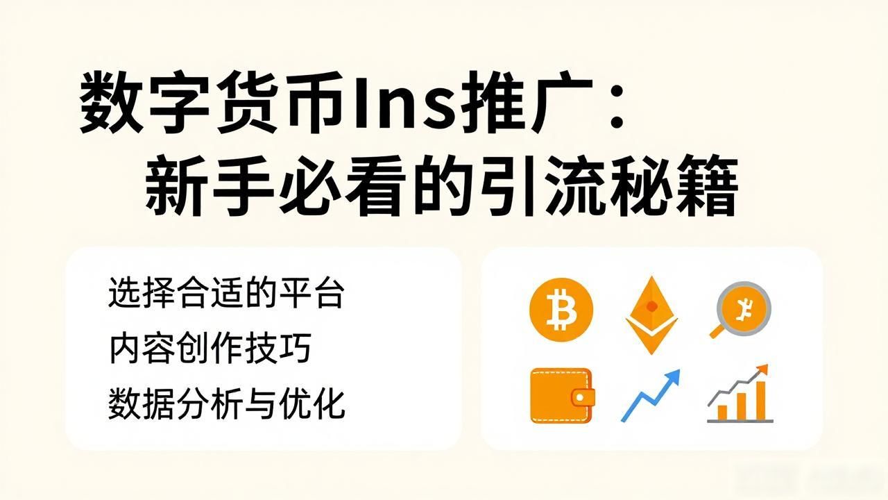 数字货币Ins推广：新手必看的引流秘籍