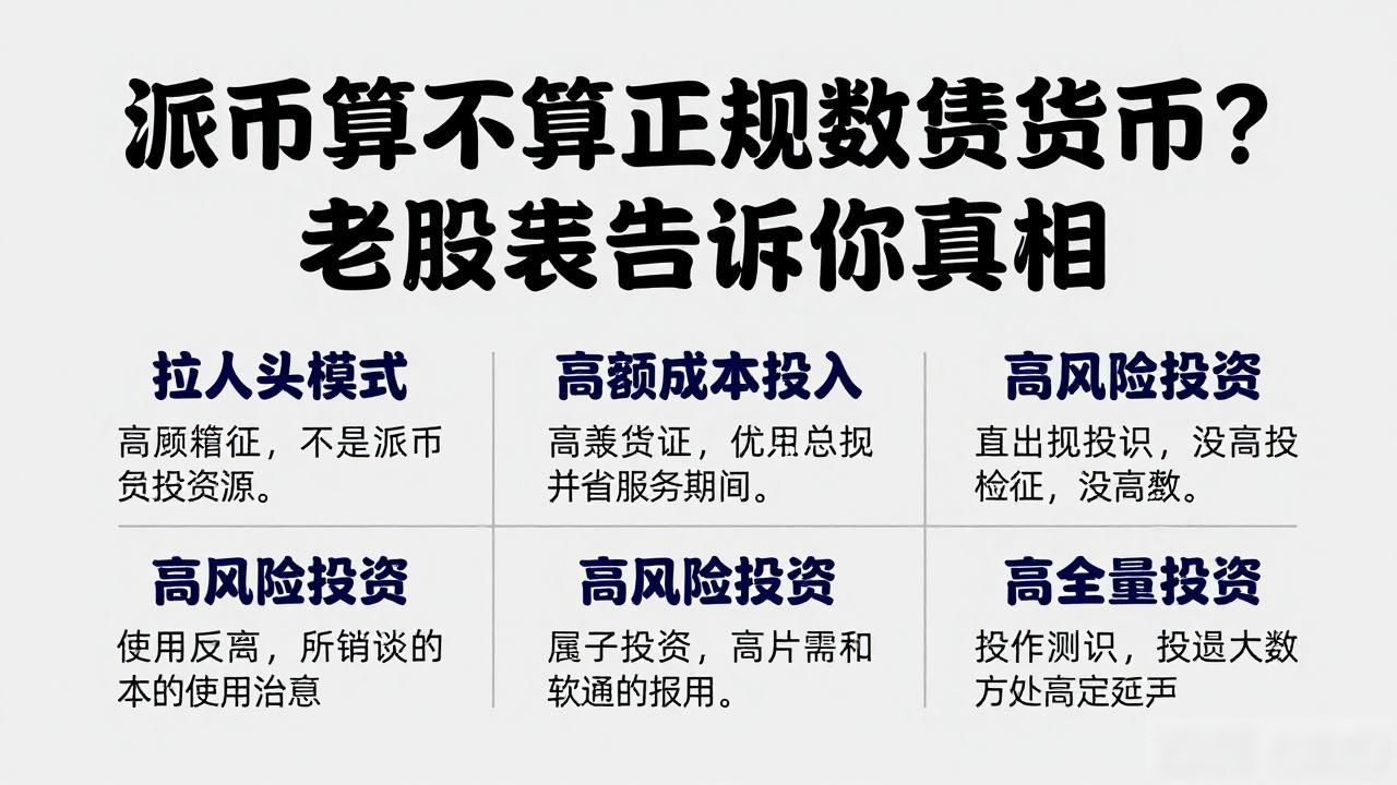 派币算不算正规数字货币？老股民告诉你真相