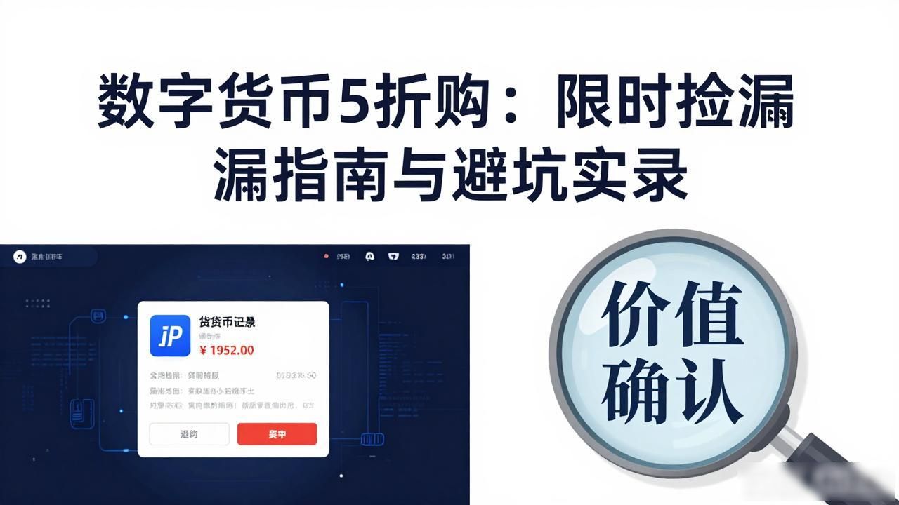 数字货币5折购：限时捡漏指南与避坑实录