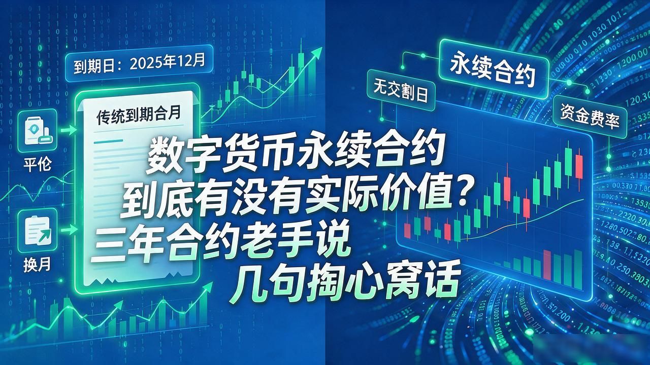 数字货币永续合约到底有没有实际价值？三年合约老手说几句掏心窝话