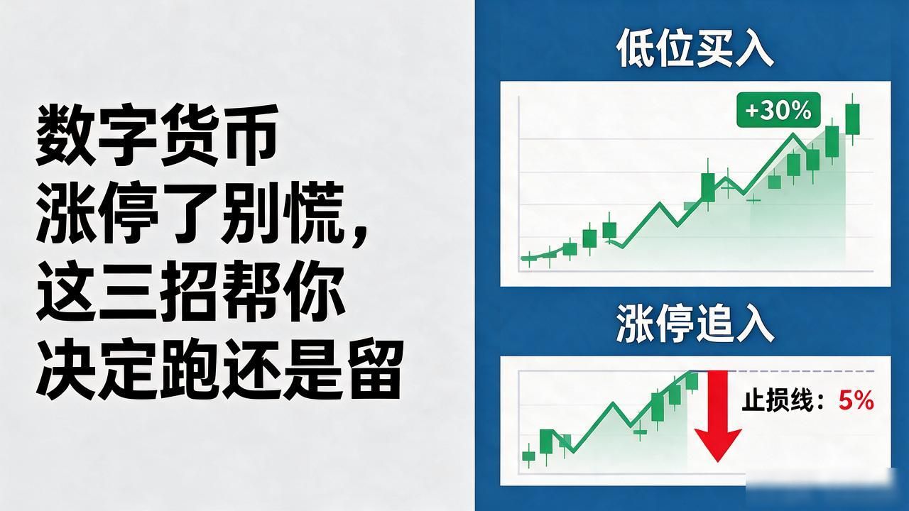 数字货币涨停了别慌,这三招帮你决定跑还是留