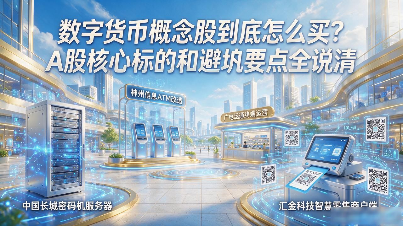 数字货币概念股到底怎么买？A股核心标的和避坑要点全说清