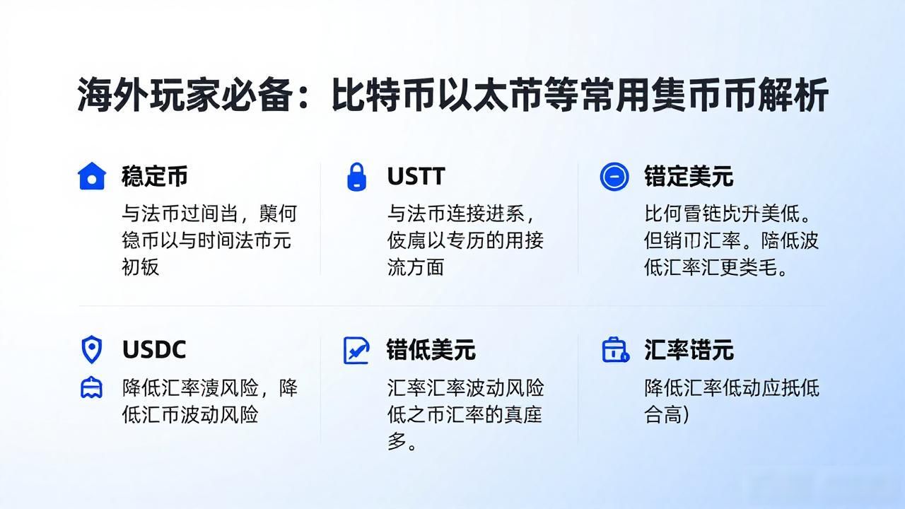 海外玩家必备:比特币以太坊等常用数字货币解析