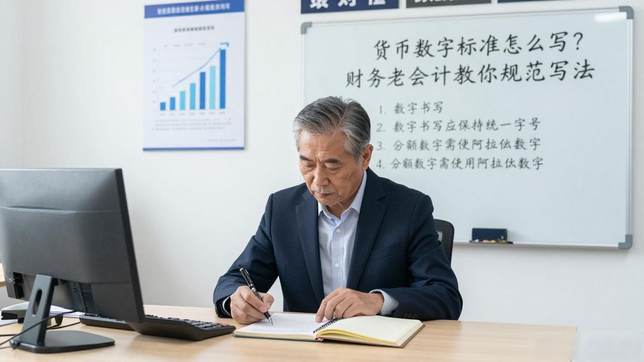 货币数字标准怎么写？财务老会计教你规范写法