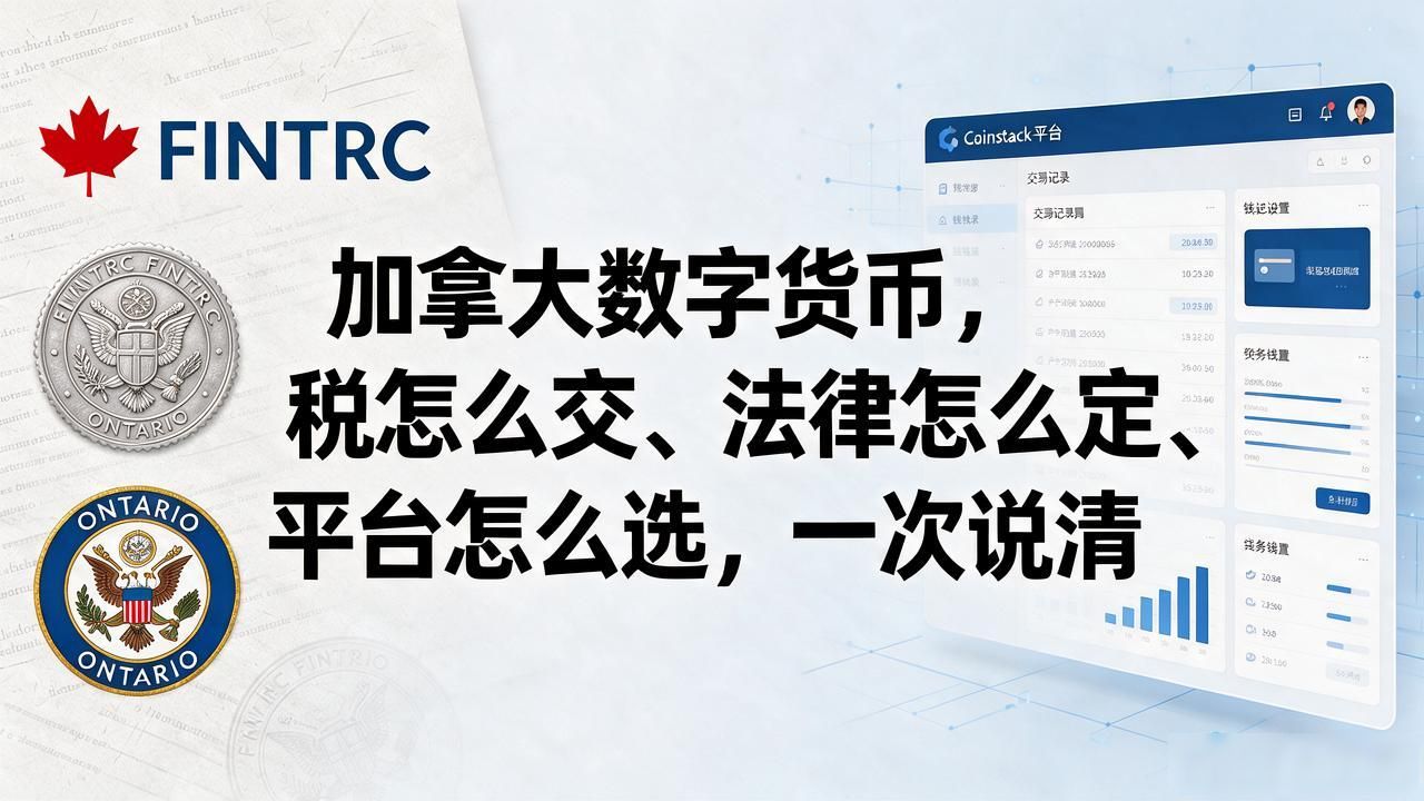 加拿大数字货币，税怎么交、法律怎么定、平台怎么选，一次说清