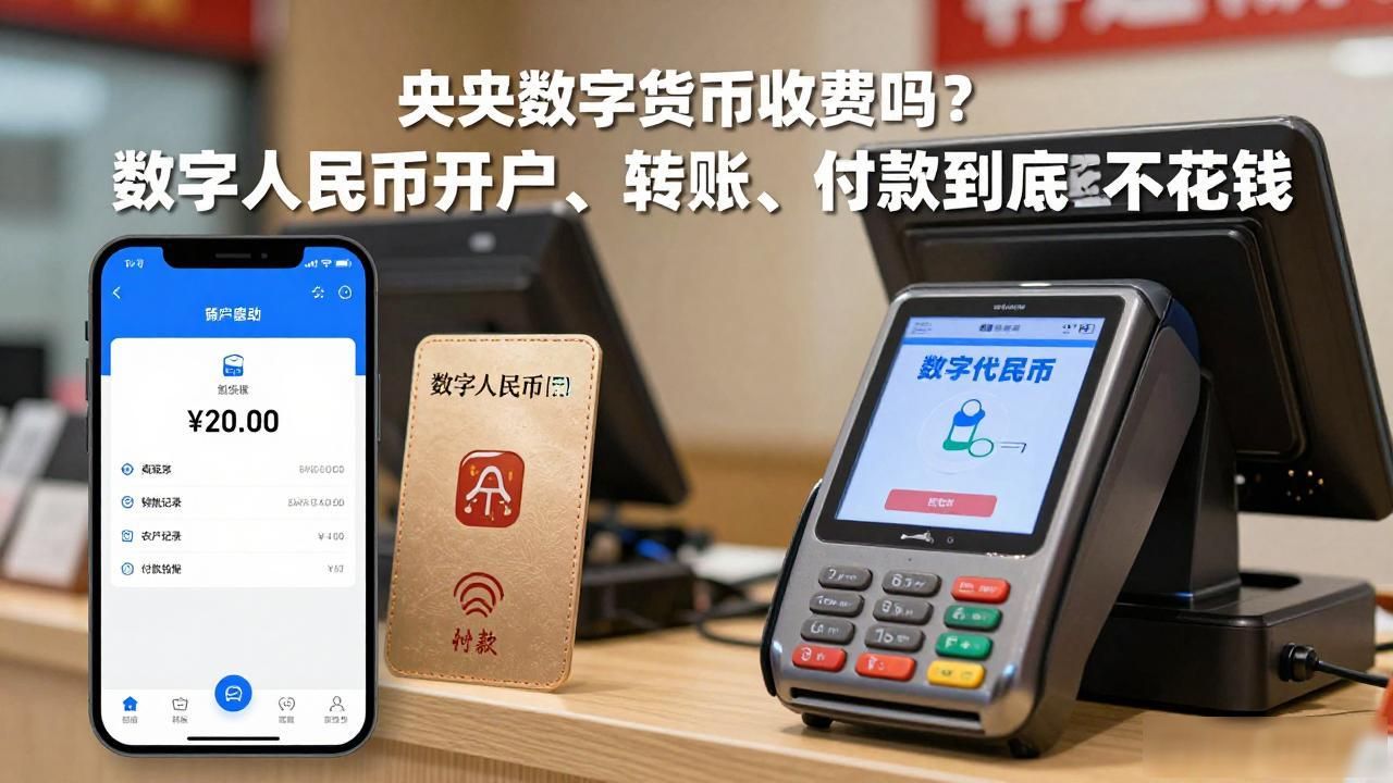 央行数字货币收费吗？数字人民币开户、转账、付款到底花不花钱