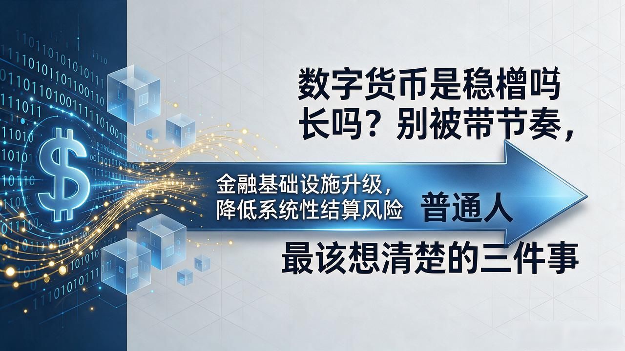 数字货币是稳增长吗？别被带节奏，普通人最该想清楚的三件事