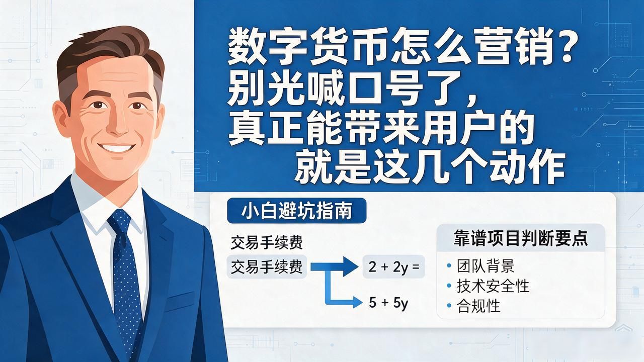 数字货币怎么营销？别光喊口号了，真正能带来用户的就是这几个动作