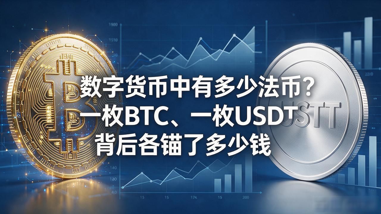 数字货币中有多少法币？一枚BTC、一枚USDT背后各锚了多少钱