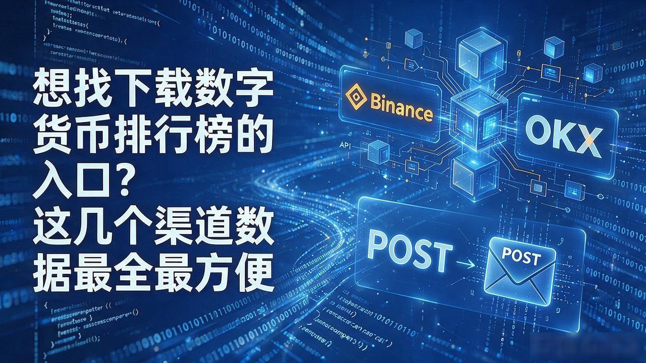 想找下载数字货币排行榜的入口？这几个渠道数据最全最方便