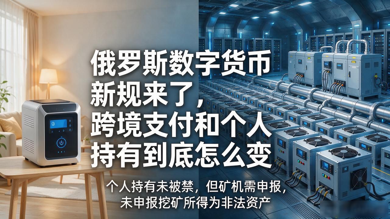 俄罗斯数字货币新规来了，跨境支付和个人持有到底怎么变