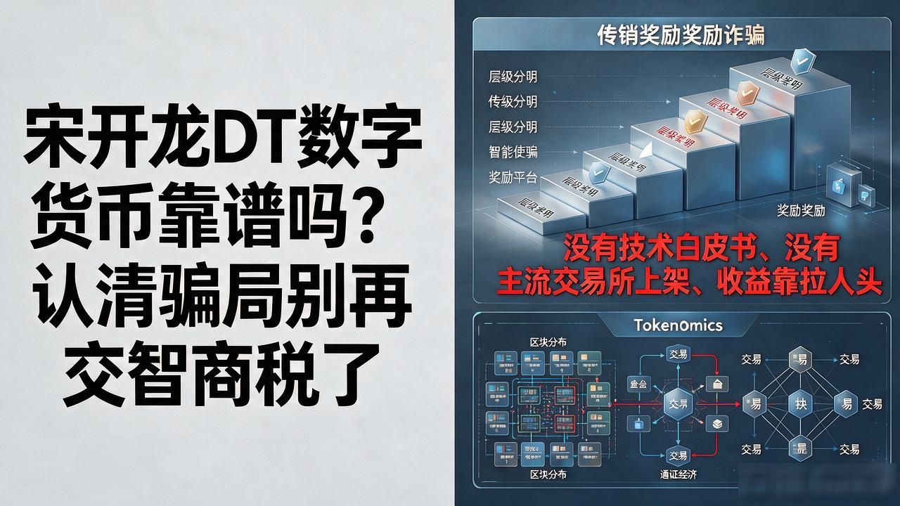 宋开龙DT数字货币靠谱吗？认清骗局别再交智商税了