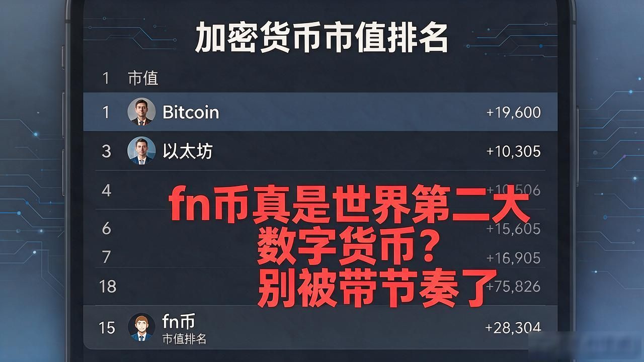 fn币真是世界第二大数字货币？别被带节奏了