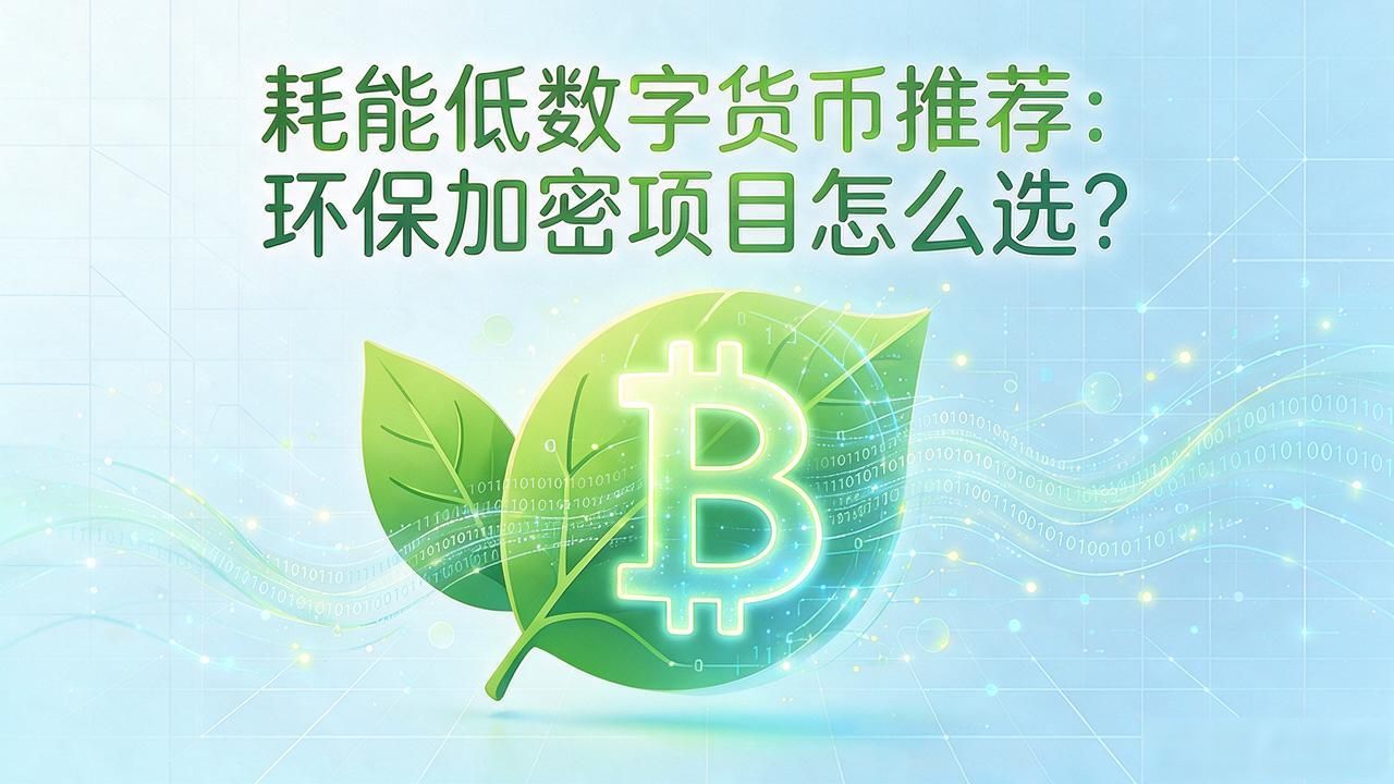 耗能低数字货币推荐：环保加密项目怎么选