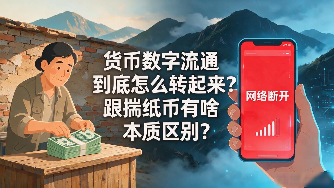货币数字流通到底怎么转起来？跟揣纸币有啥本质区别？