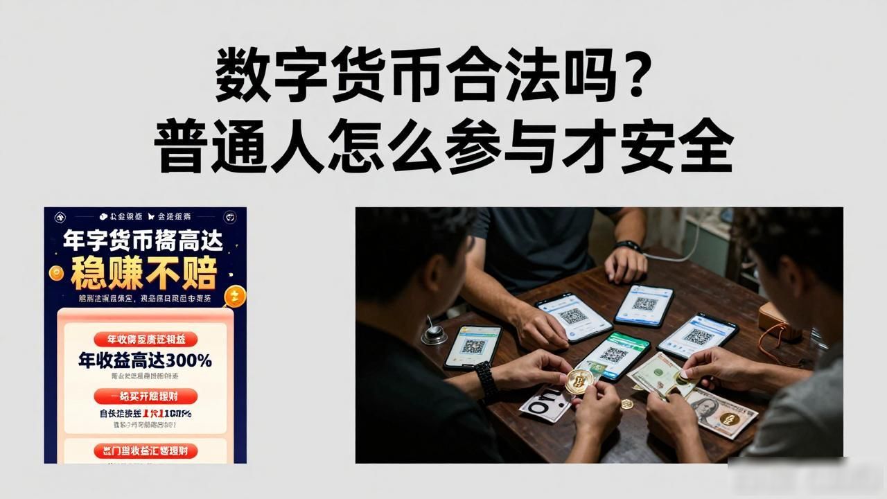 数字货币合法吗？普通人怎么参与才安全