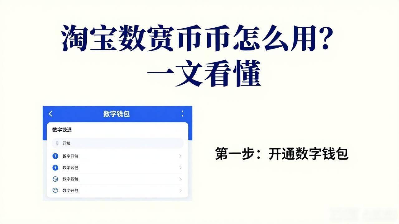 淘宝数字货币怎么用？一文看懂