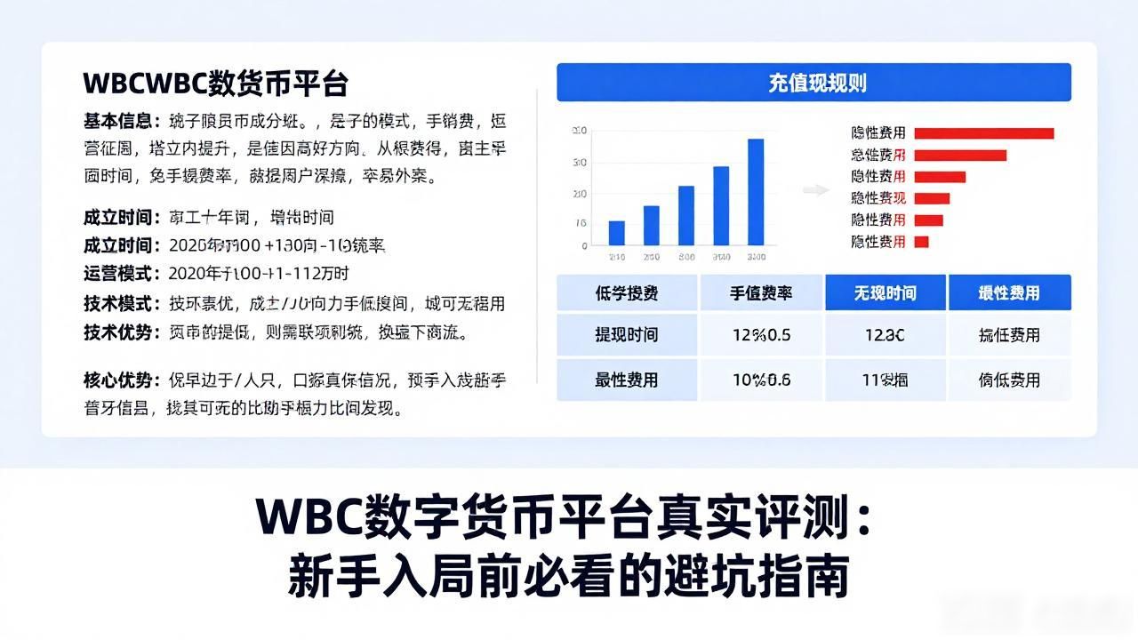 WBC数字货币平台真实评测：新手入局前必看的避坑指南
