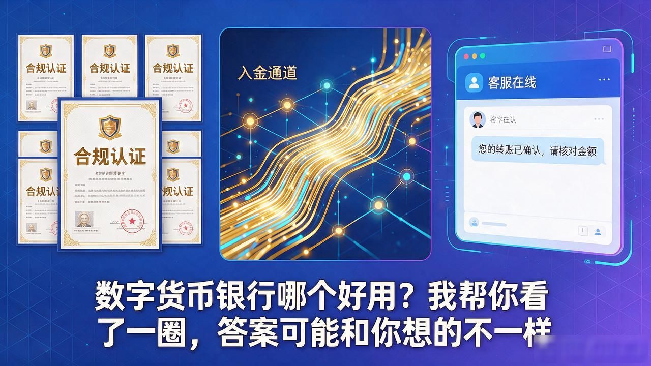 数字货币银行哪个好用？我帮你看了一圈，答案可能和你想的不一样