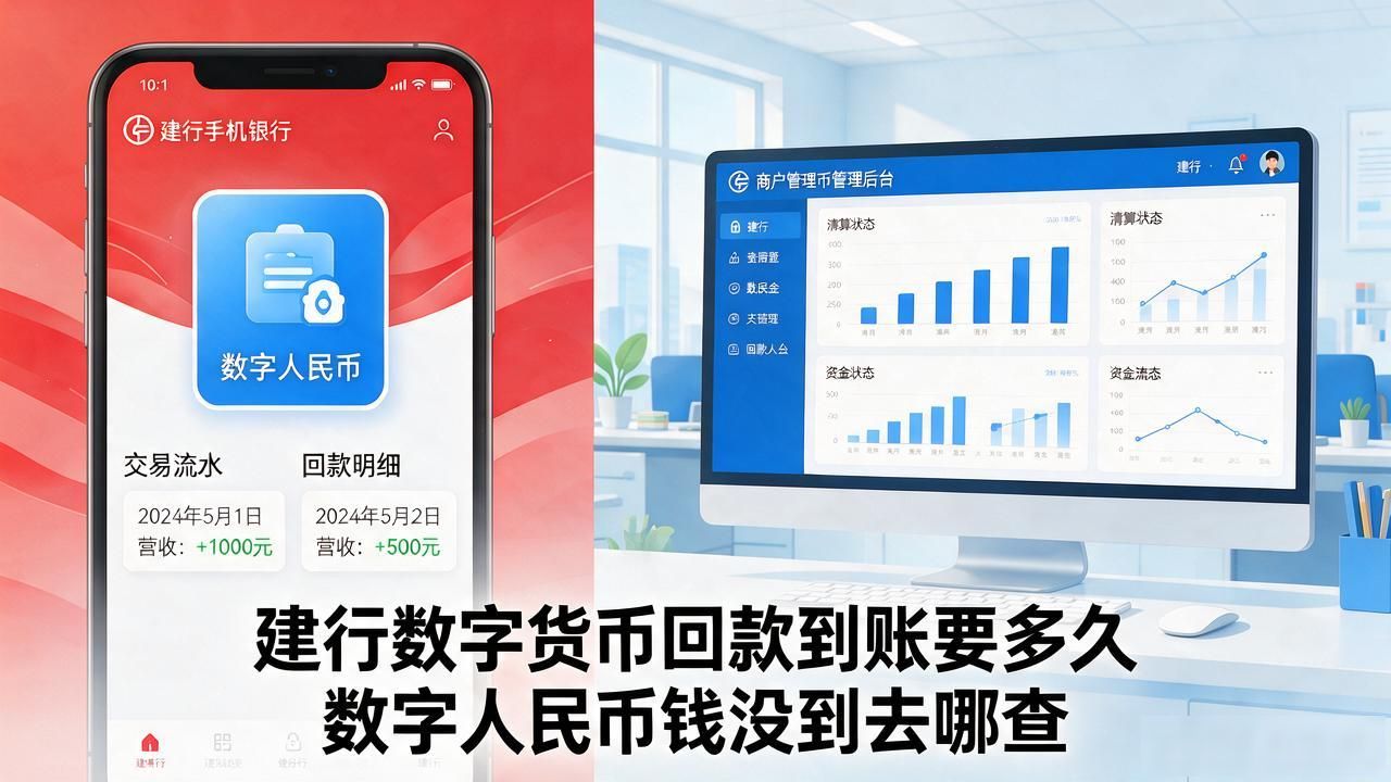 建行数字货币回款到账要多久 数字人民币钱没到去哪查