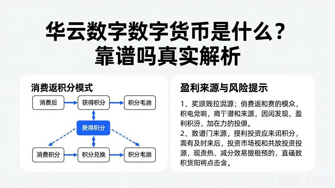 华云数字数字货币是什么？靠谱吗真实解析