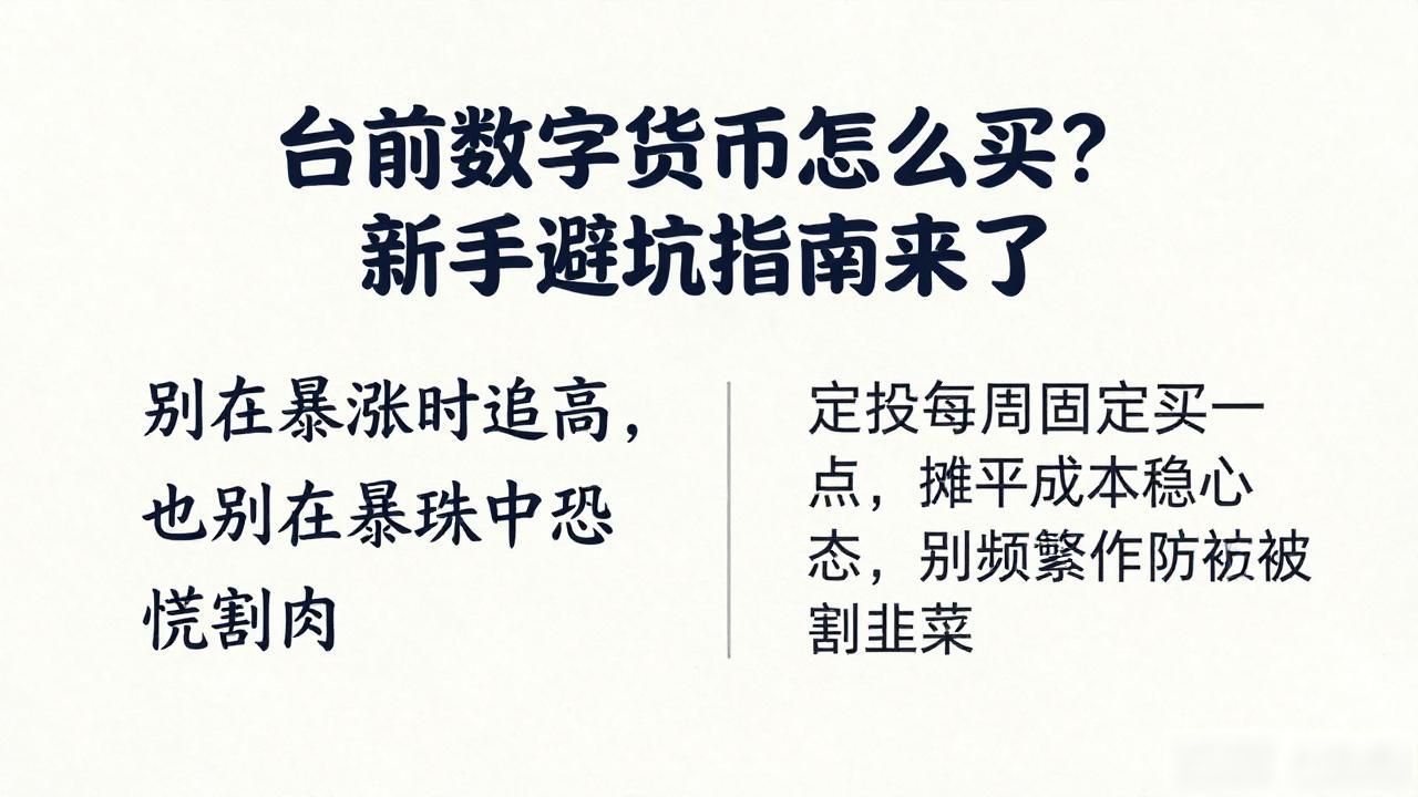 台前数字货币怎么买？新手避坑指南来了
