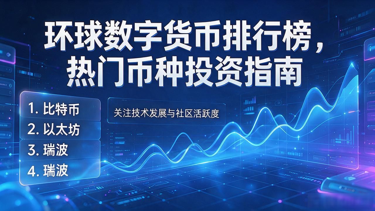 环球数字货币排行榜，热门币种投资指南