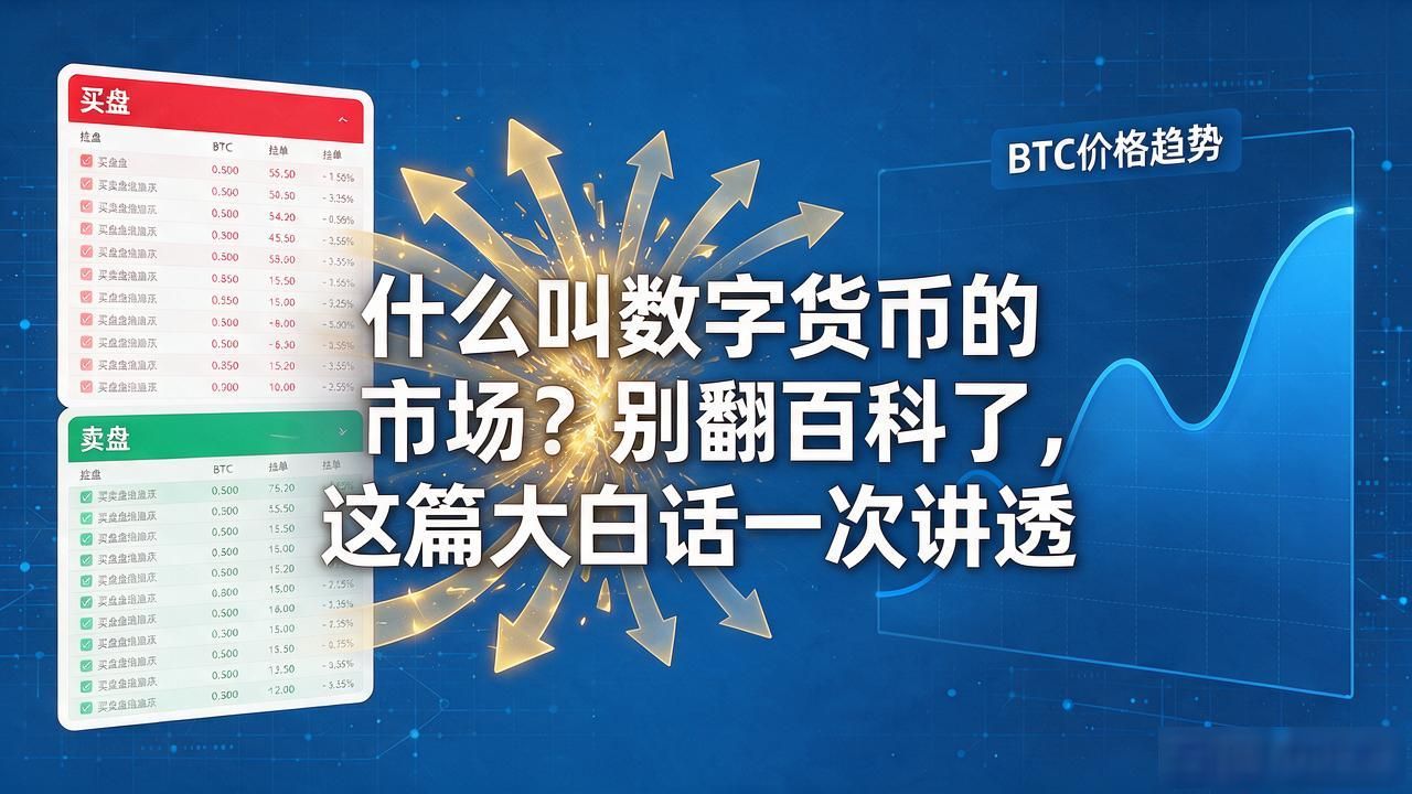 什么叫数字货币的市场？别翻百科了，这篇大白话一次讲透
