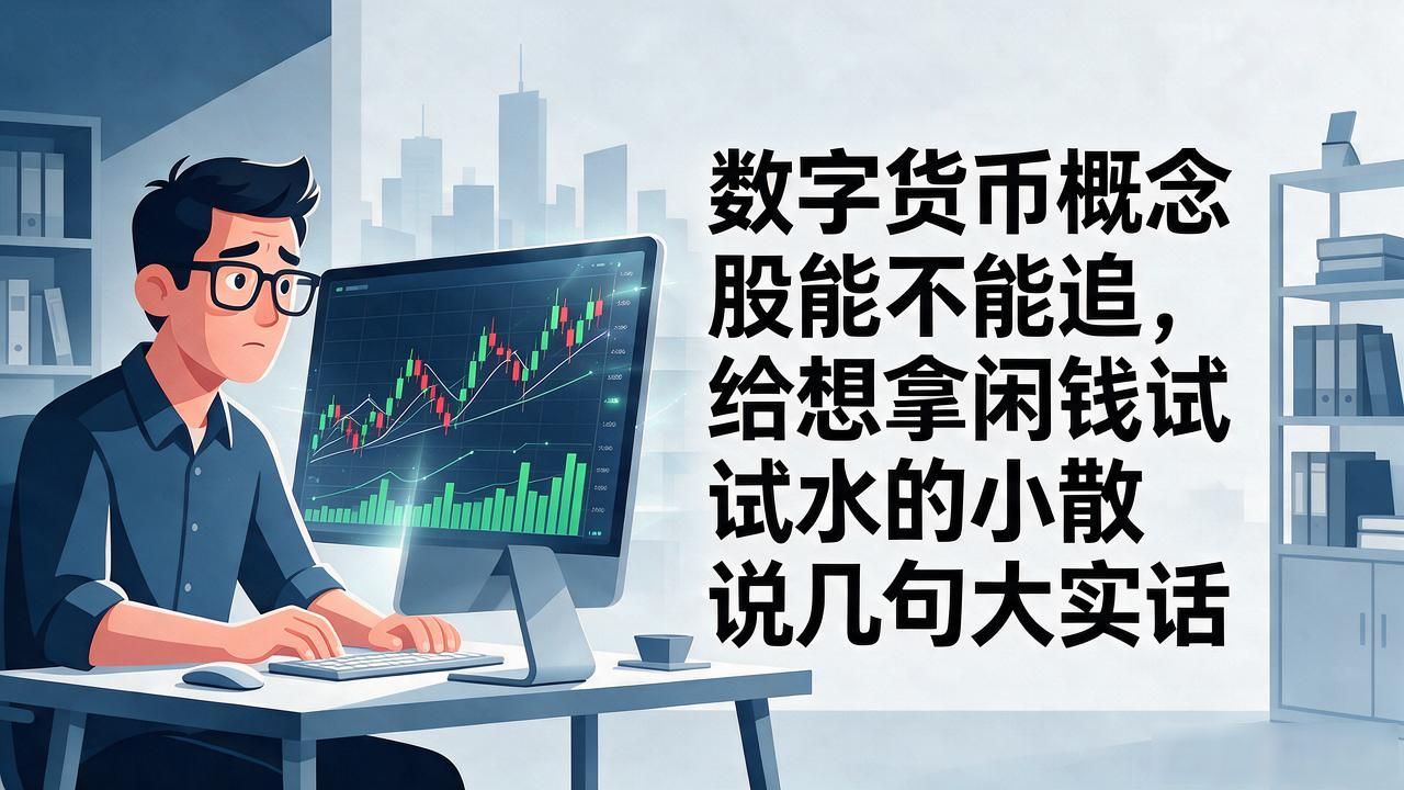 数字货币概念股能不能追，给想拿闲钱试试水的小散说几句大实话